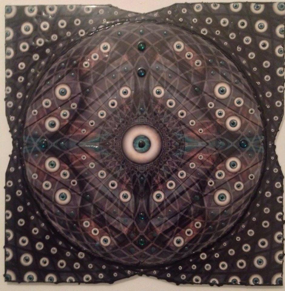 Psychedelic Art by Neil Salti brown eyes