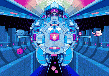 Paul Robertson Art - Otherworldly Psychedelic Pixel Art