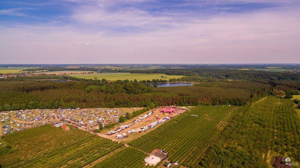 Psychedelic Experience 2016 location from air