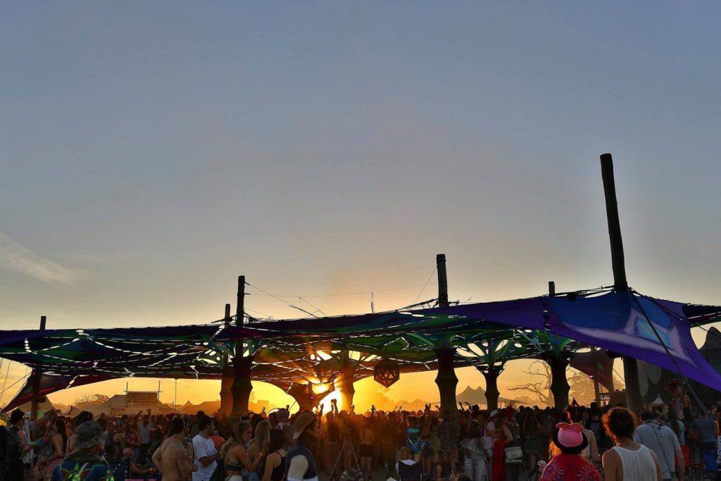 Yemaya Festival sunset over dancefloor