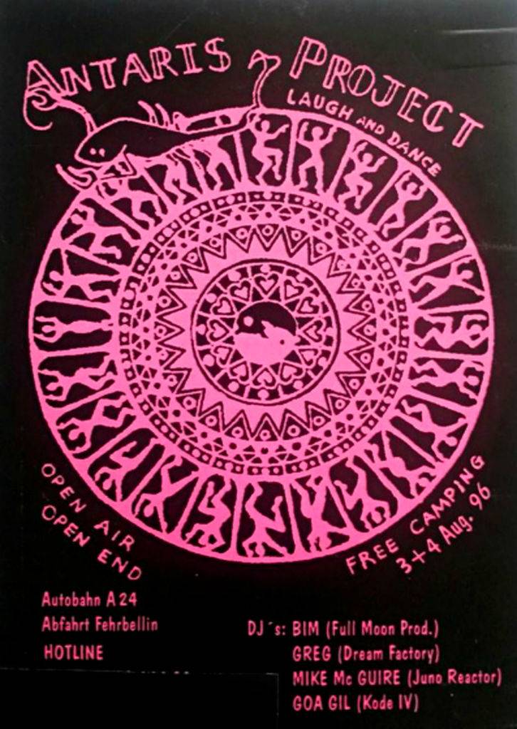 Antaris Project Festival flyer from 1996