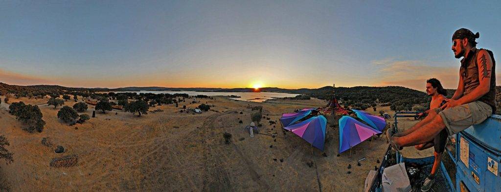 Boom festival 2012 Sunset from the air