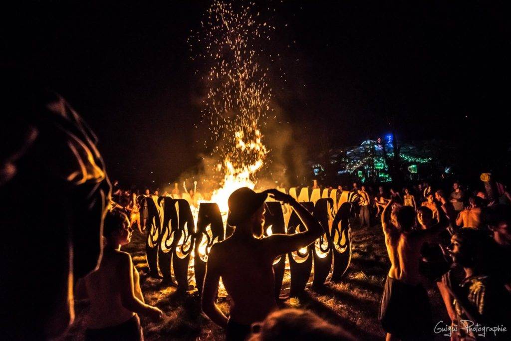 Ozora 2015 fire gathering