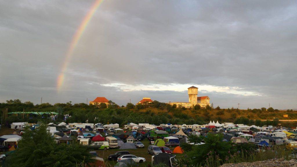 Flow Festival 2016 rainbow over flow