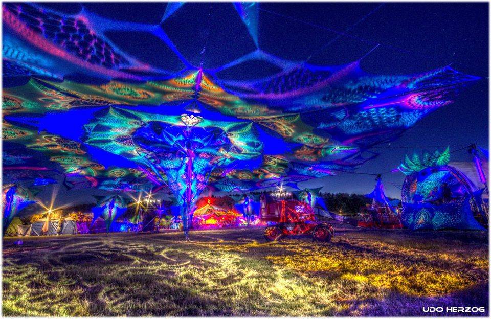 Antaris Project Festival  2015 decoration at night