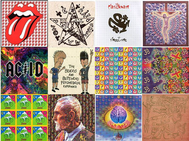 5 Designs for 65 - LSD Blotter Art Psychedelic Acid Free Paper ...