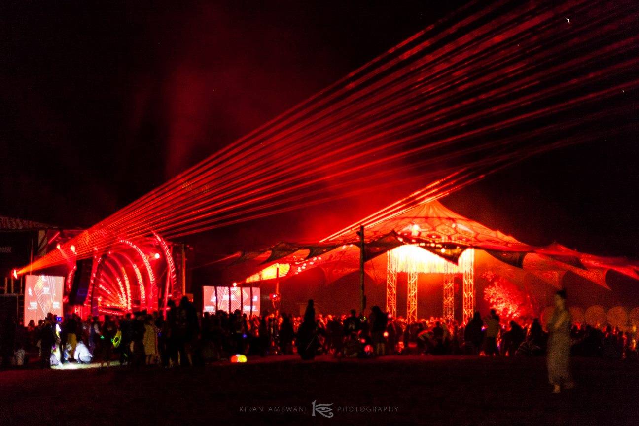 Eclipse festival 2016 dancefloor with lasers