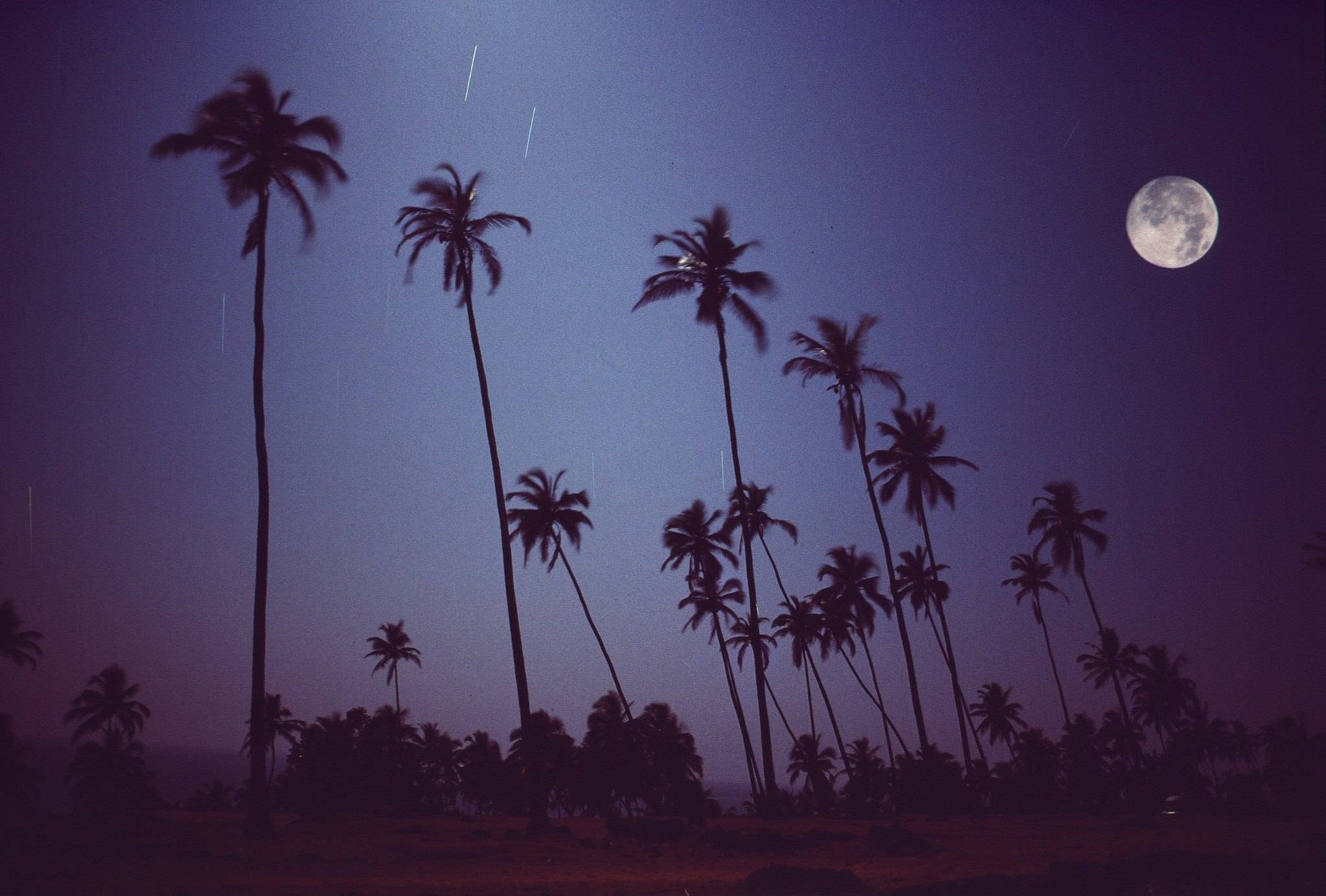 Full moon on Vagator Goa 1976