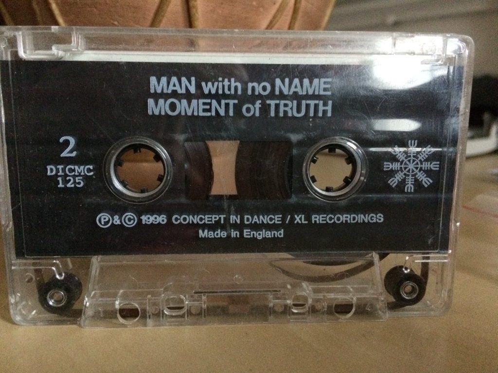 A cassette tape of Man With No Name - Moment of Truth